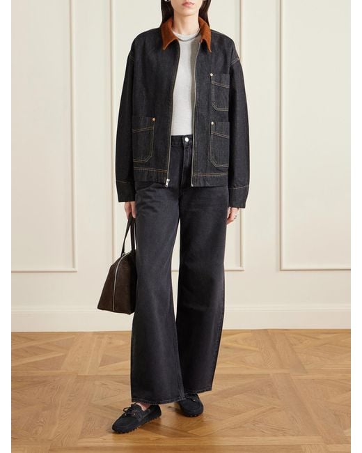 Tod's Blue Gommino Suede Boat Shoes