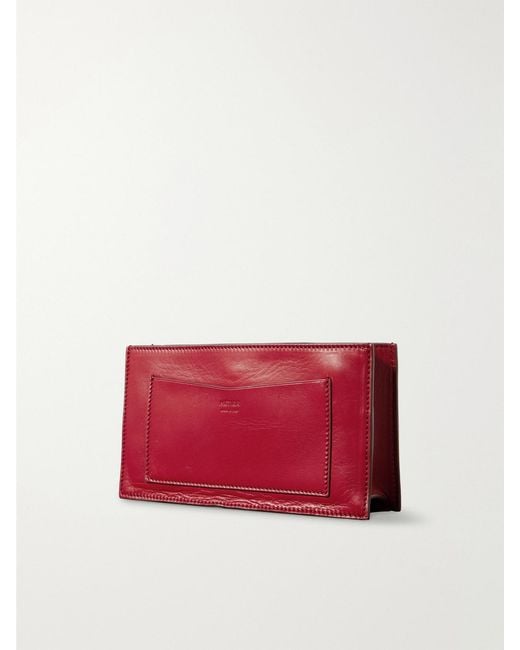 Metier Red Ease 22 Leather Clutch