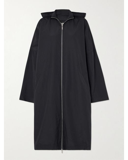Totême Blue Hooded Recycled-Shell Coat