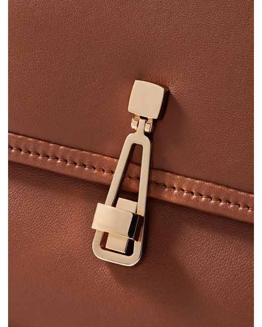 Gabriela Hearst Brown Leonora Mittelgroße Tote Aus Leder