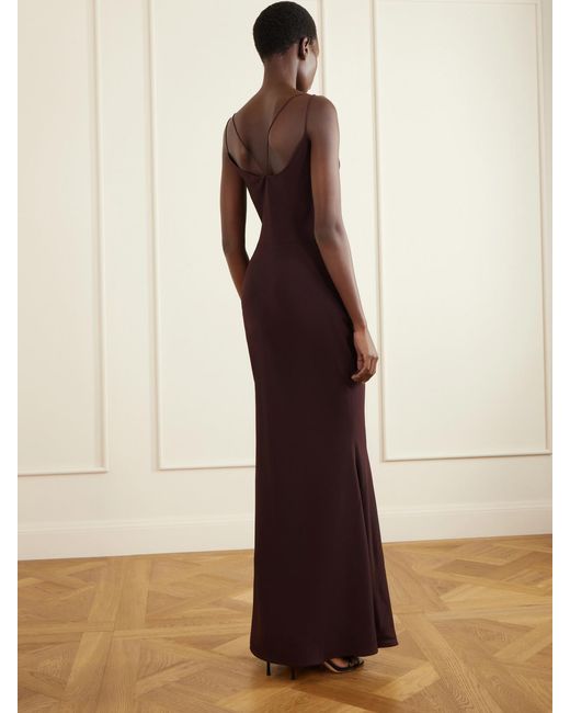 Tom Ford Purple Enverse Satin Gown