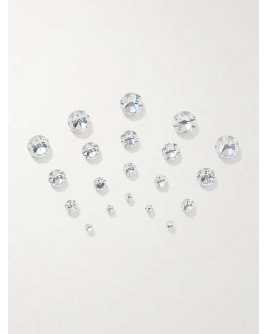 Jennifer Behr Natural Kira Set Of 10 Crystal Hair Magnets
