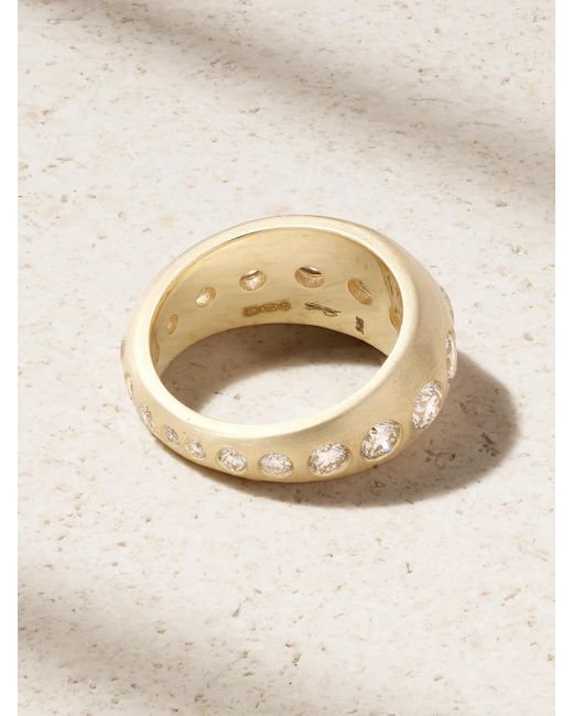Jacquie Aiche Natural Dome 14-Karat Diamond Ring