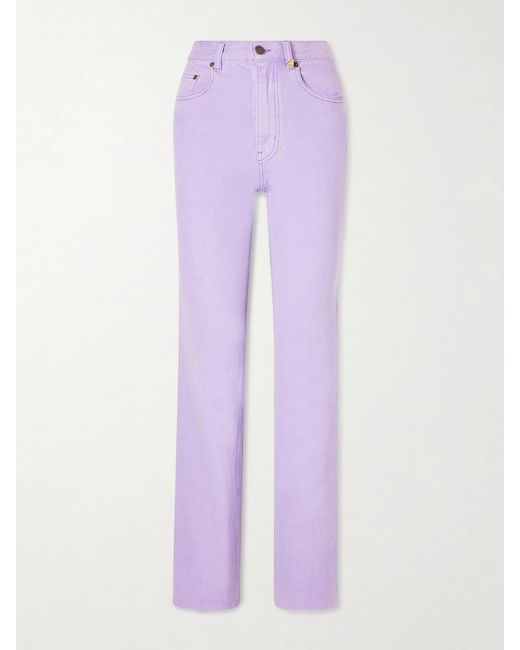 Chloé Purple High-Rise Slim Jeans