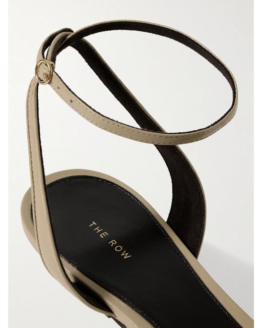 The Row Natural Vika Leather Sandals