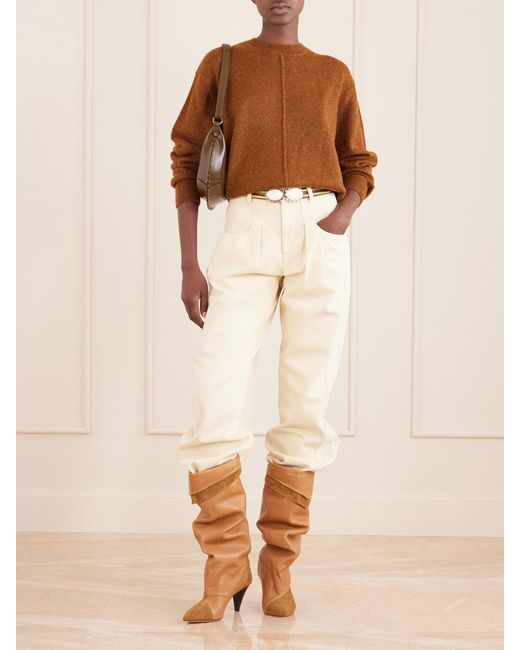 Isabel Marant Brown Thomane Alpaca-Blend Sweater
