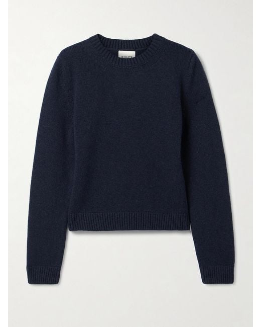 Khaite Blue Leta Cashmere Sweater