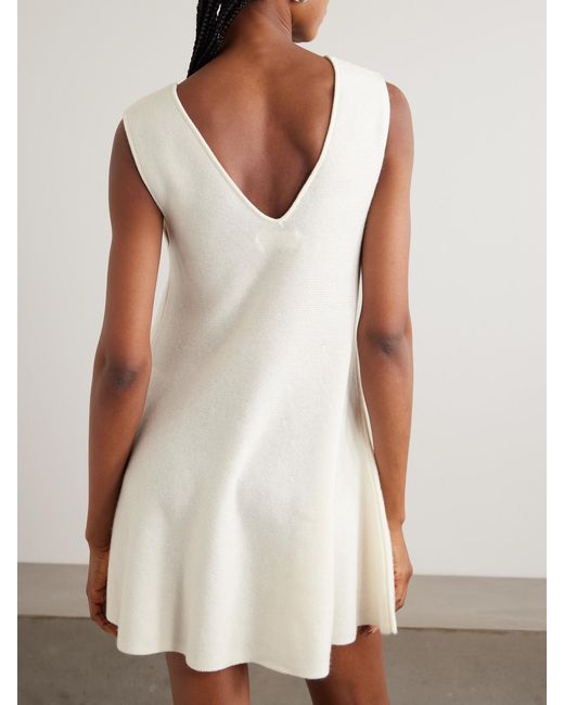 Lisa Yang Natural Nyna Cashmere Mini Dress