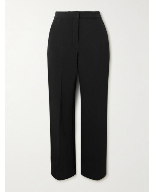Proenza Schouler Black Alexia Twill Straight-Leg Pants