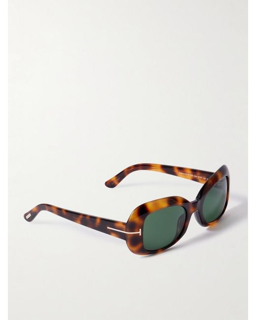 Tom Ford Multicolor Paloma Square-Frame Acetate Sunglasses