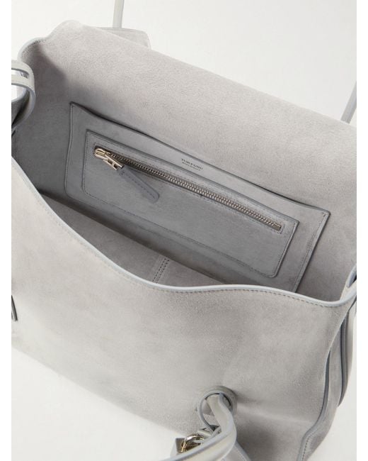 Tom Ford Gray Suede Shoulder Bag