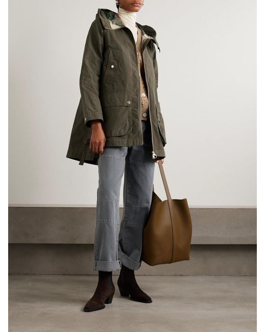 Barbour Green Middlemarch Hooded Cotton-Blend Parka