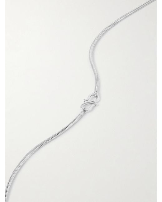 LIE STUDIO White The Betty Convertible And Leather Necklace