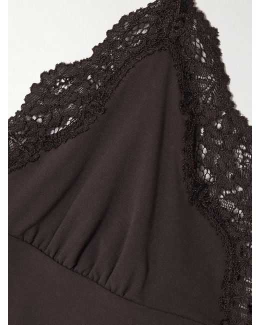 Skims Brown Fits Everybody Lace Triangle Cami