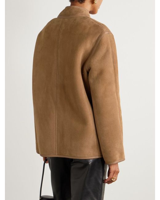 Blazé Milano Brown Tatoosh Jacke Aus Shearling