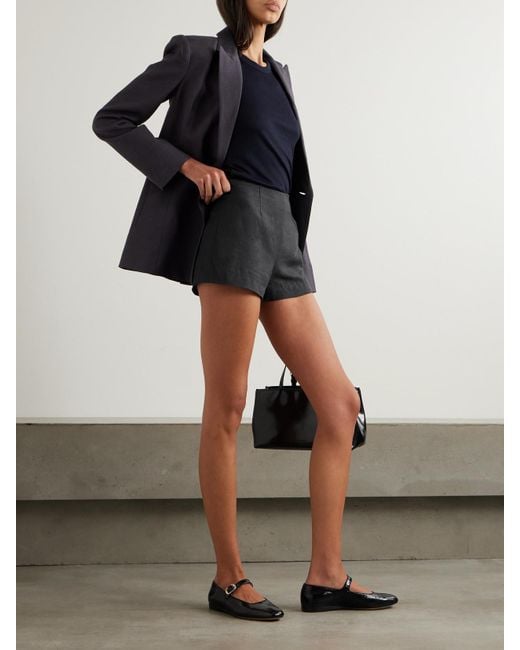 Faithfull The Brand Black Noto Woven Shorts
