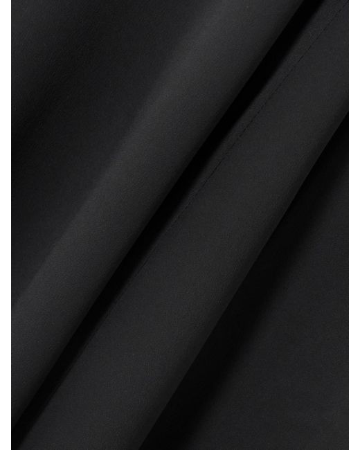 Isabel Marant Black Kapri Draped Open-Back Crepe Maxi Dress