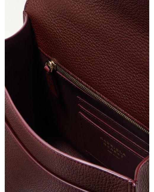 Gabriela Hearst Purple Leonora Medium Textured-Leather Tote