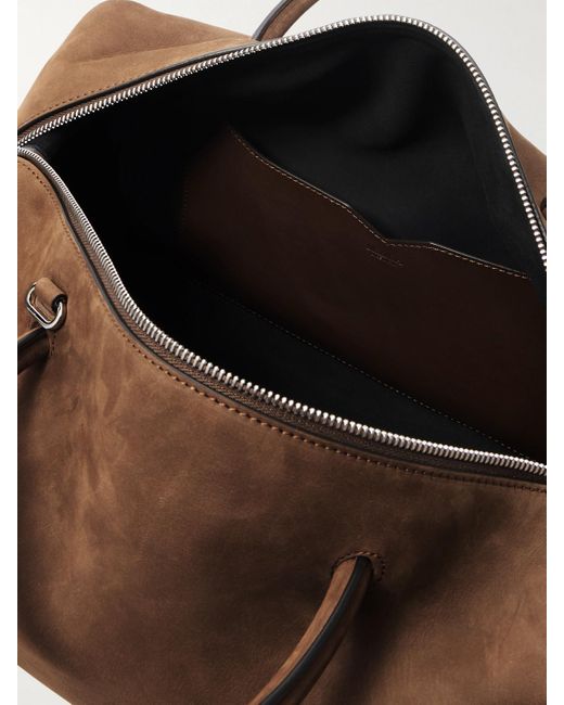 Max Mara Brown Tote Aus Veloursleder Mit Lederbesätzen