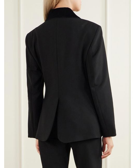 D'Estree Black Tamara Crepe Blazer
