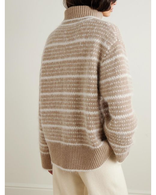 Totême  Natural Wool-Blend Turtleneck Sweater