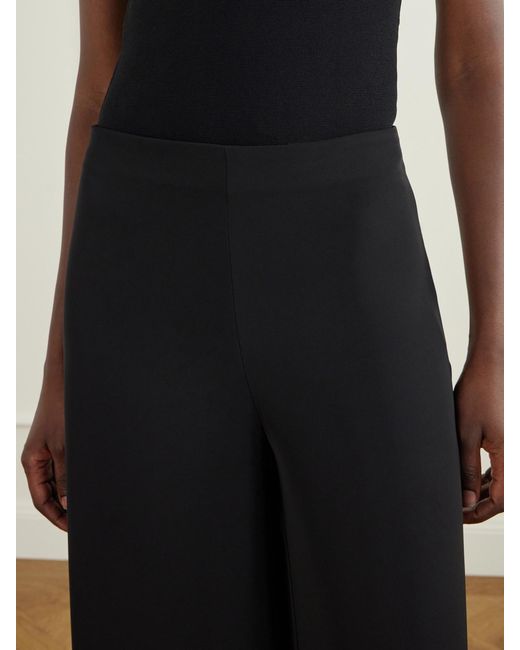 ANDRES OTALORA Black Espacio Fiel Crepe Wide-Leg Pants