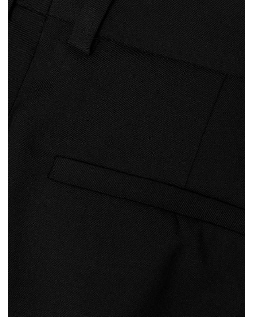 Joseph Black Morissey Hose Mit Geradem Bein Aus Stretch-Woll-Twill Mit Falten