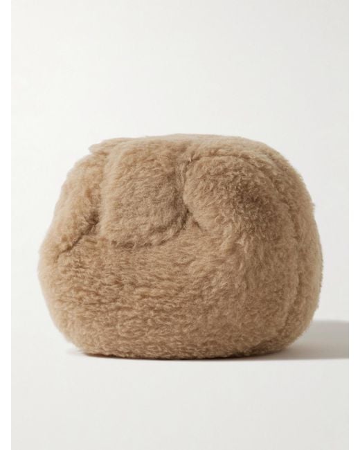 Gabriela Hearst Natural Soft Demi Wool, Silk And Cashmere-Blend Clutch