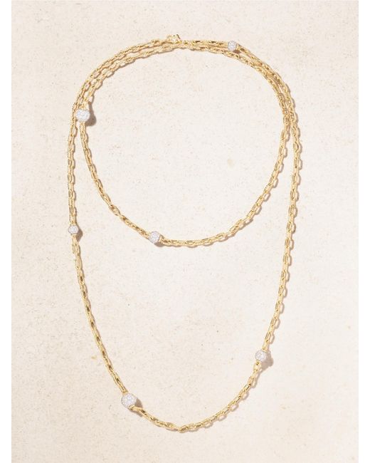 David Yurman Natural Dy Madison Rhodium-Plated 18-Karat Diamond Necklace