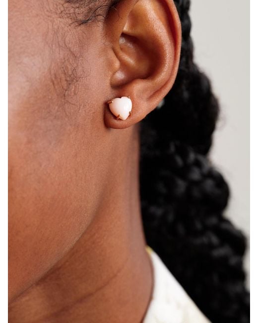 Irene Neuwirth Natural Love 18-Karat Rose Opal Earrings
