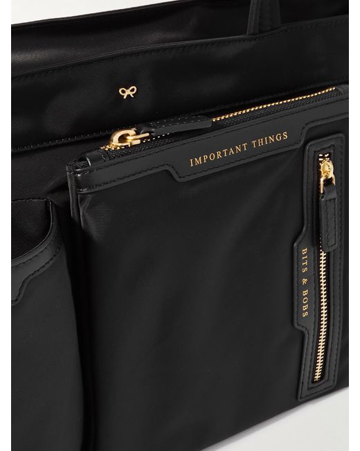 Sac À Main En Econyl À Finitions En Cuir Anya Hindmarch en coloris Black