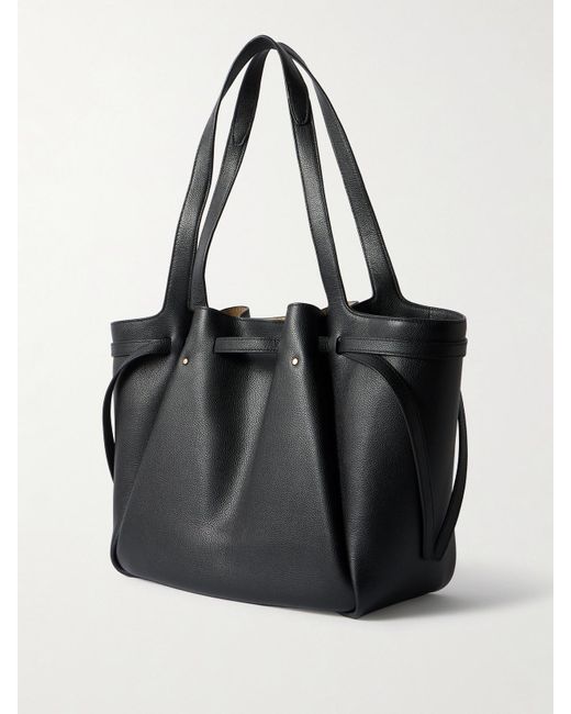 Tory Burch Black Romy Tote Aus Strukturiertem Leder