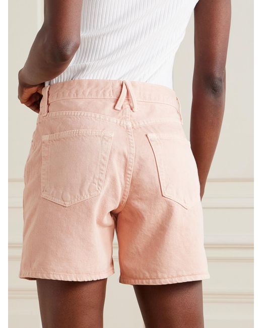 SLVRLAKE Denim Pink Walker Denim Shorts