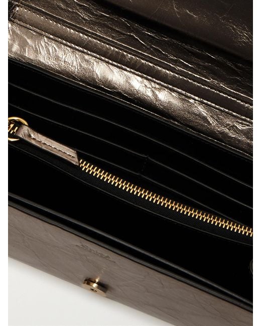 Chloé White Iconic Schultertasche Aus Strukturiertem-Leder Mit Verzierungen
