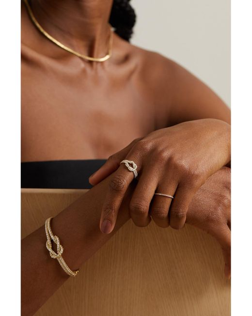 Anita Ko Natural Knot 18-Karat Diamond Ring