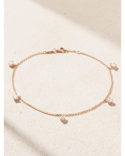Anita Ko Natural 18-Karat Rose Diamond Anklet