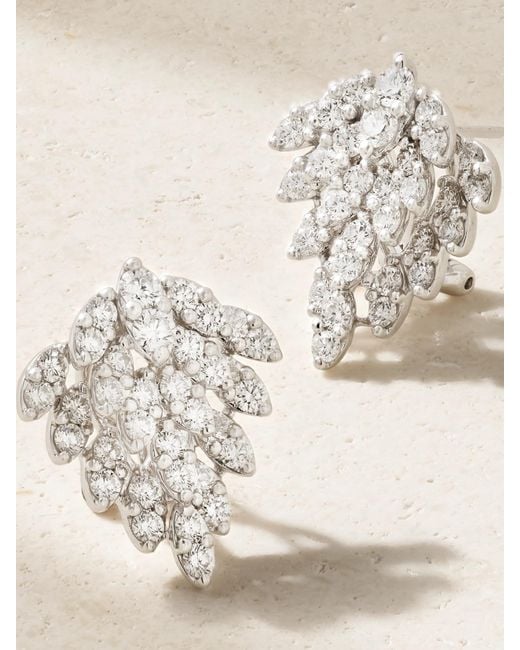 Anita Ko Natural Snowflake 18-Karat Diamond Earrings
