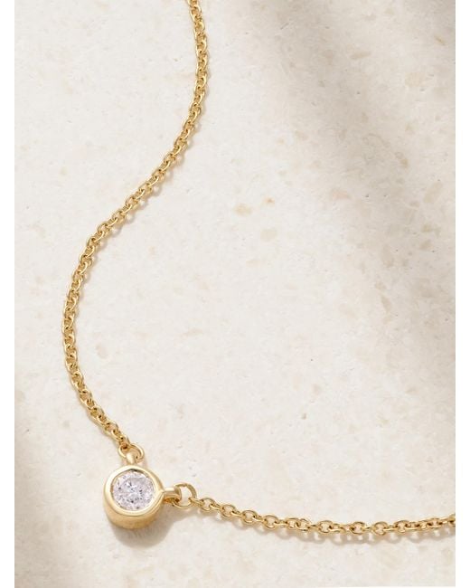 STONE AND STRAND Metallic Diamond Necklace