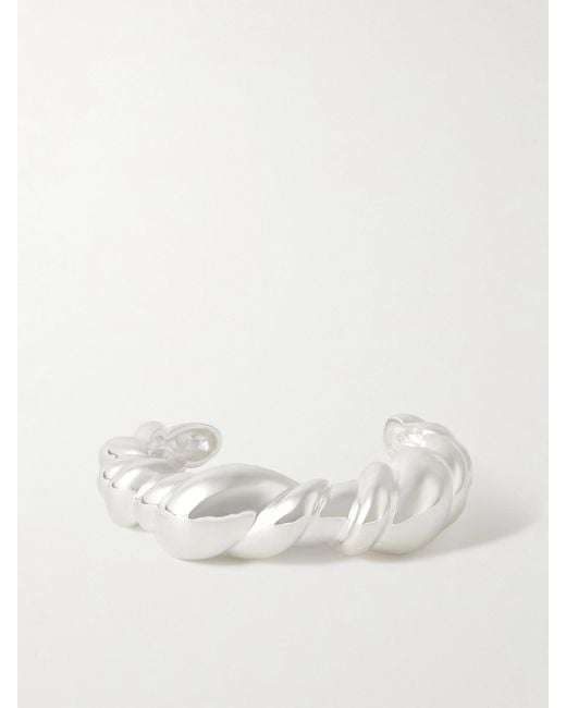 Completedworks Natural Meandering Rhodium-Plated Cuff