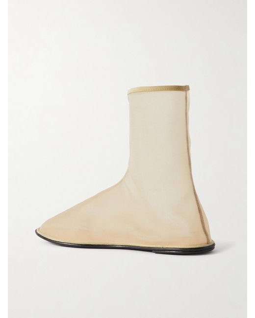 The Row Natural Mesh Sock Boots