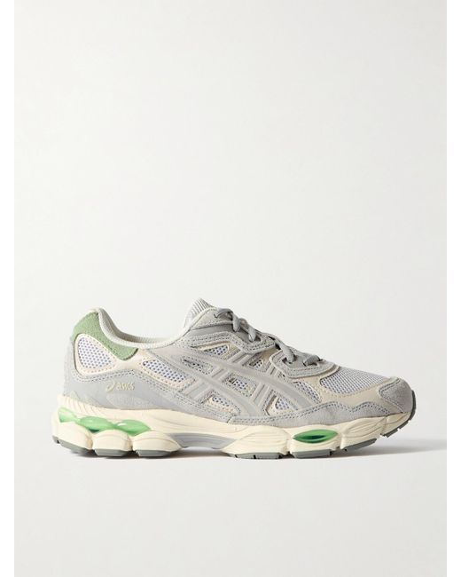 Baskets En Résille À Finitions En Daim Et En Cuir Gel-Nyc Asics en coloris Gray