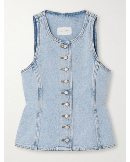 Magda Butrym Blue Denim Vest