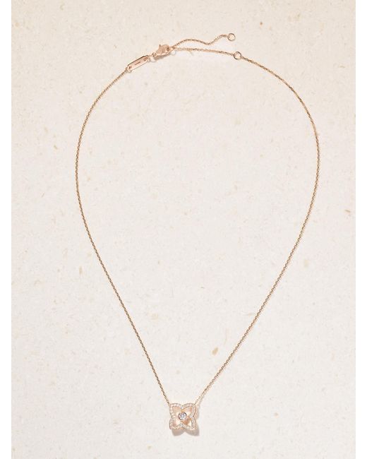 De Beers London Natural Lotus By De Beers 18-Karat Diamond Necklace