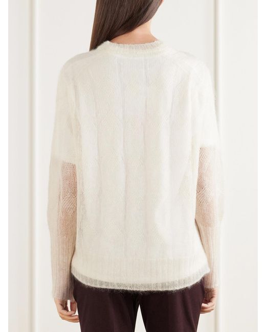 Joseph Natural Delfina Mohair And Silk-Blend Sweater