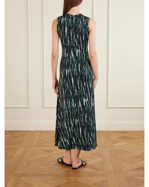 Proenza Schouler Blue Jordyn Printed Jersey Midi Dress
