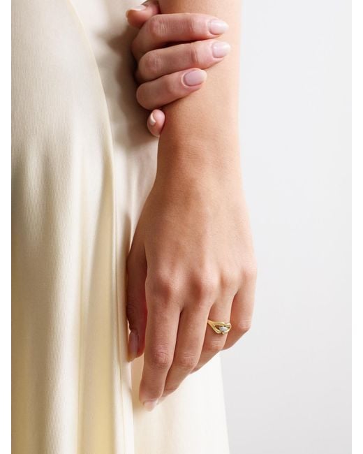 Jenna Blake Natural Mini Nautical 18-Karat Diamond Ring