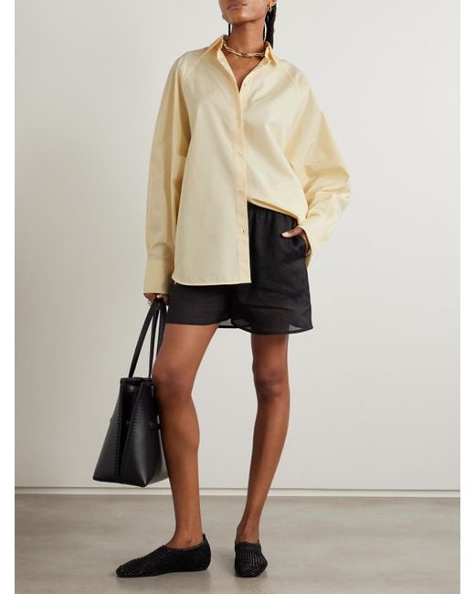 Chemise En Popeline De Coton Biologique Totême  en coloris Natural