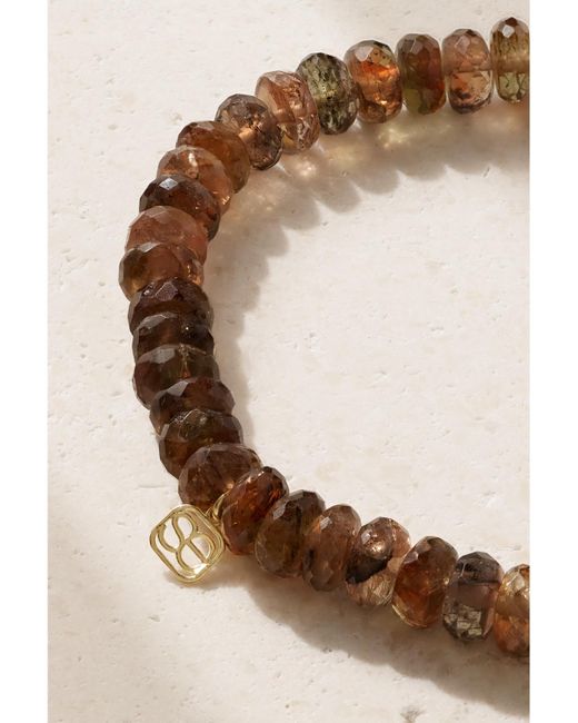 Sydney Evan Natural Evil Eye 14-Karat, Andalusite And Diamond Bracelet