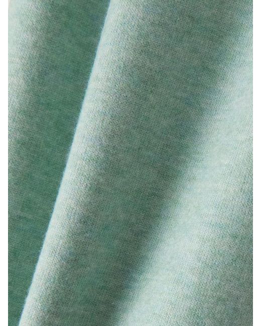 Loro Piana Green Pleated Tapered Cashmere-Blend Pants