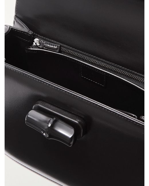Gucci Black Bamboo 1947 Small Leather Tote
